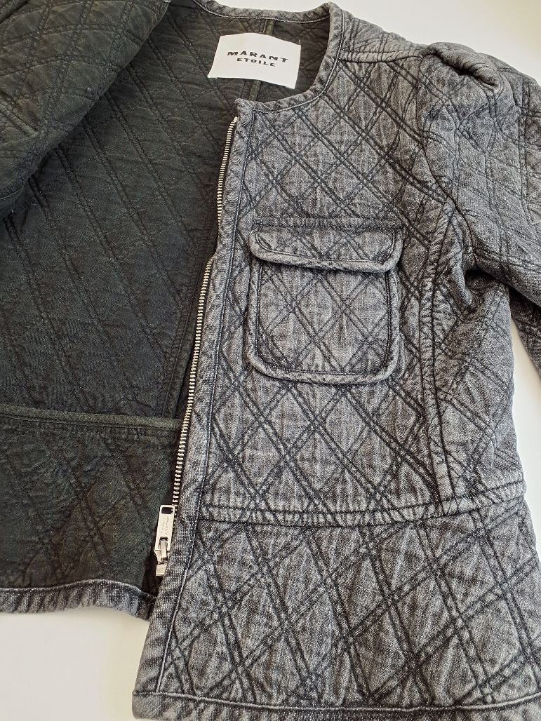 Marant Ètoile Deliona Quilted Denim Jakke